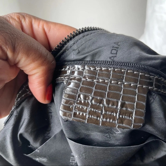 Arcadia | Dark Brown Embossed Snakeskin Bag - Picture 5 of 8